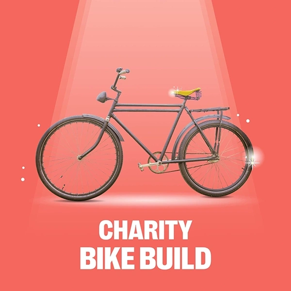 Charity Bike Build: Scavenger Hunts Etc team building