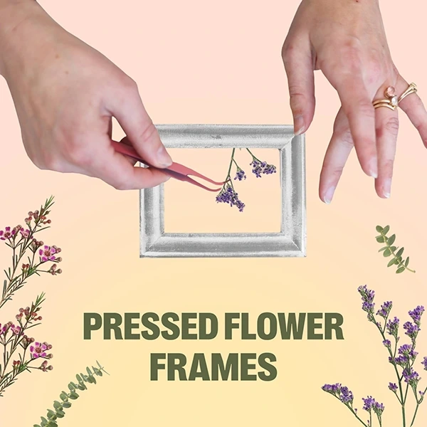 Pressed Flower Frames team building idea